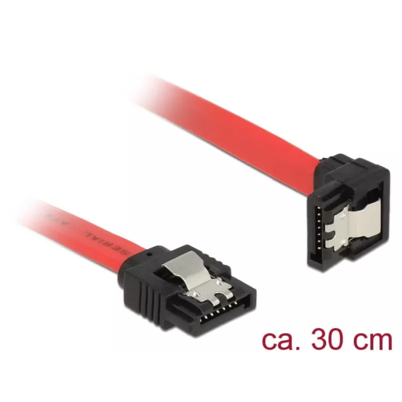 SATA-kaapeli DeLOCK 83978 0,3 m SATA 7-napainen musta punainen