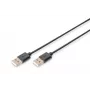 Assmann USB-liitäntäkaapeli, tyyppi A M/M, 3,0 m, USB 2.0 yhteensopiva, UL, musta (AK-300100-030-S)