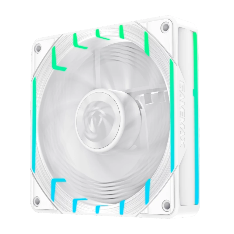 GAMEMAX TORNADO T12 ARGB-RW 120mm valkoinen käänteinen kotelotuuletin