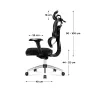 Toimistotuoli mark adler Expert 4.9 malli 5701-65776 — mesh, säädettävä niskatuki, lannerangan tuki, istuinkorkeus 44–52 cm, enintään 150 kg