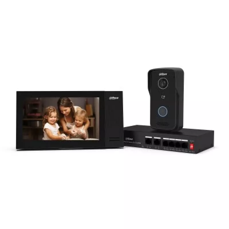 Dahua VTO2111D-P-S3 IP-villaovipuhelin, 2 MP, PoE, IP65, musta