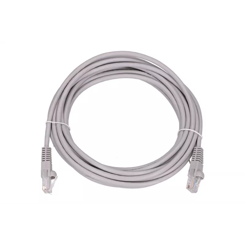 Verkkopatchkaapeli Extralink Cat5e UTP 5 m — RJ-45–RJ-45, harmaa