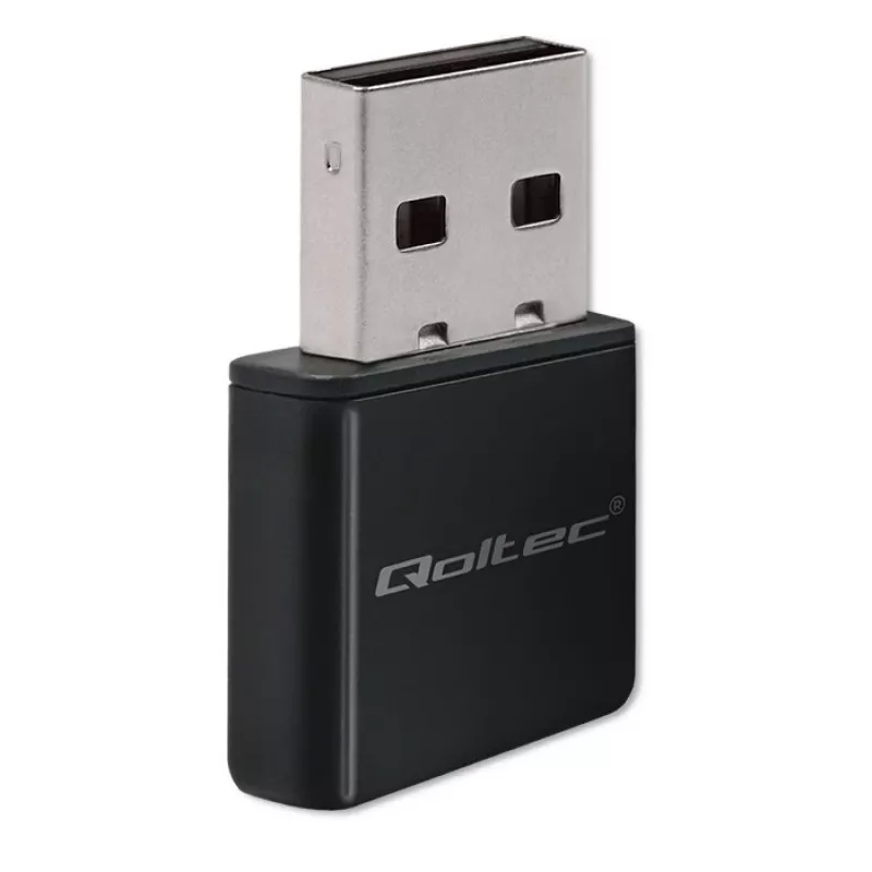 Wi‑Fi-USB-sovitin QOLTEC NANO 56986 — Mini-N, USB 2.0, 802.11n