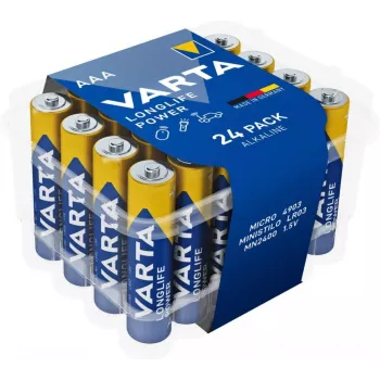 Alkaliparistopakkaus Varta AAA (R3) Longlife Power — 24 kpl