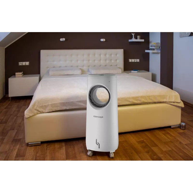 Jalustatuuletin Concept Solution OV5220 — valkoinen, 80 W, kosketusohjaus, 805 mm korkeus