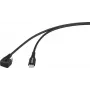 Renkforce USB 2.0 USB-C-liittimellinen kaapeli, 180 asteen käännetty, musta (RF-6721078)