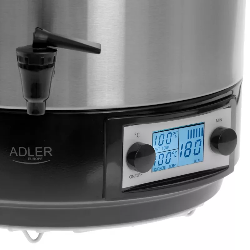 Säilöntäkattila Adler AD 4496 28L 2600W ruostumaton teräs musta