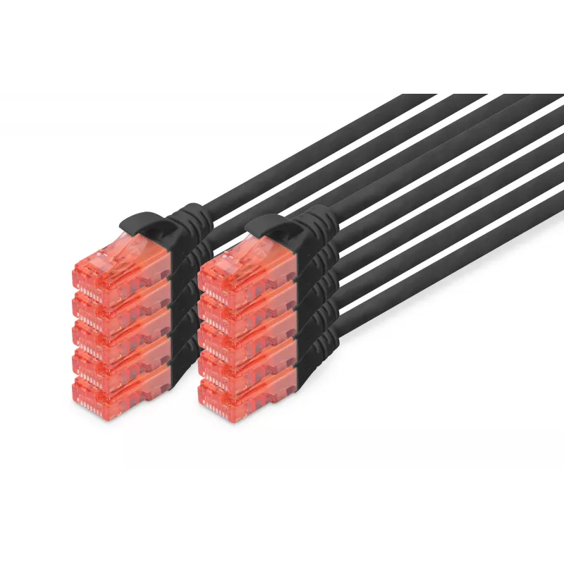 Verkkokaapeli Digitus CAT 6 U/UTP 0,5 m RJ-45 musta