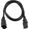 Verkkojatkokaapeli Omnitronic 30235104, 3×0,75 mm², 1 m, musta