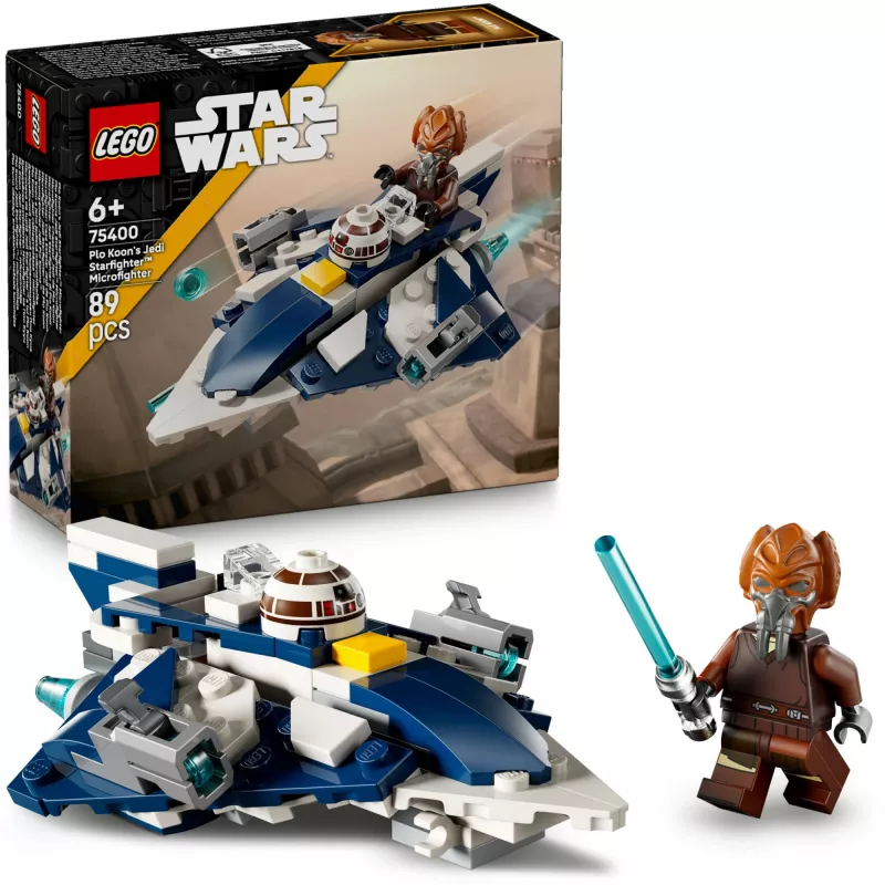 LEGO Microfighter Star Wars Plo Koonsin Jedi-tähtihävittäjä 75400 — 89 osaa, 1 minihahmo, ikä 6+