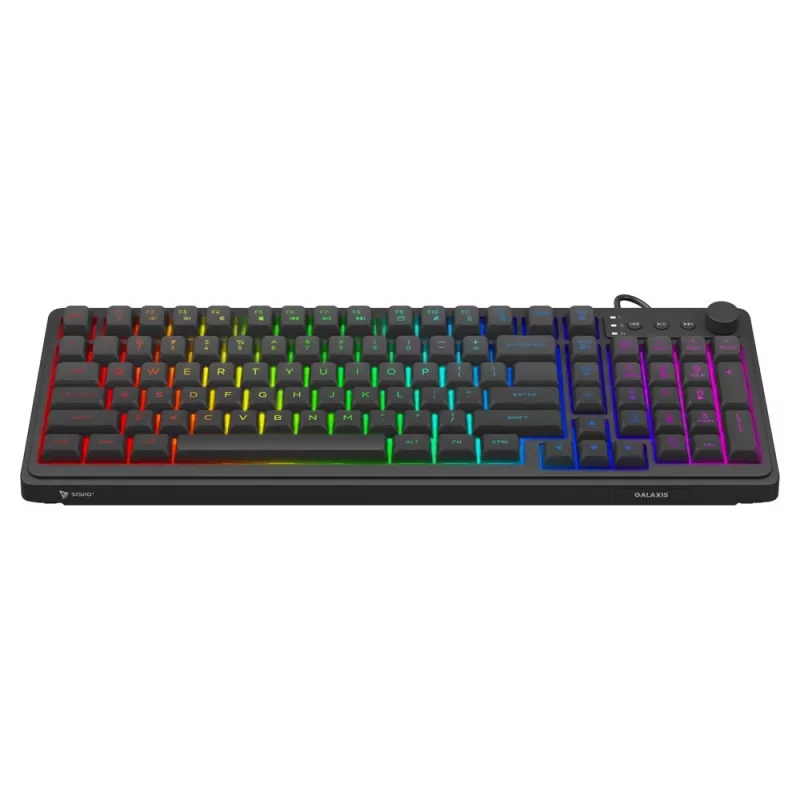 Savio Galaxis pelinäppäimistö USB QWERTY US Englanti musta