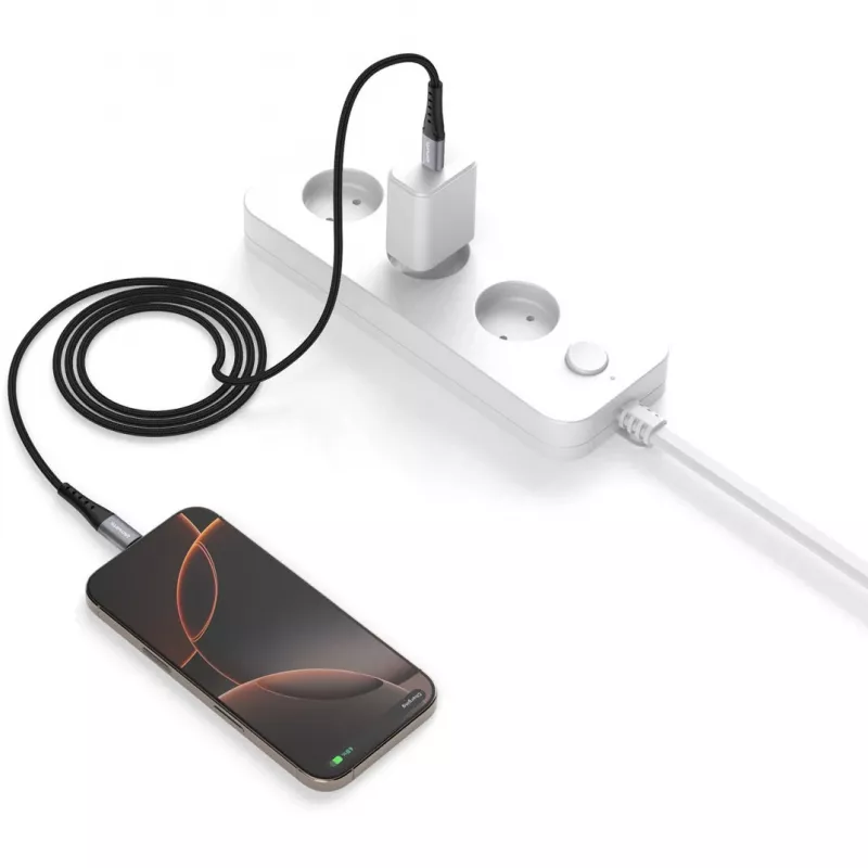 USB-kaapeli 4smarts 541454 1,5 m USB-C musta