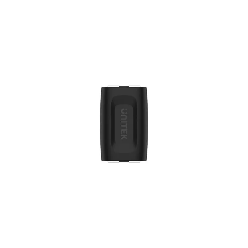 Unitek A1026BK RJ45-naaras-naaras-liitin, Cat.6, 1 Gbps, musta