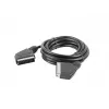 Lanberg CA-EUEU-10CC-0018-BK SCART-kaapeli, SCART – SCART 21-napainen, 1,8 m, musta