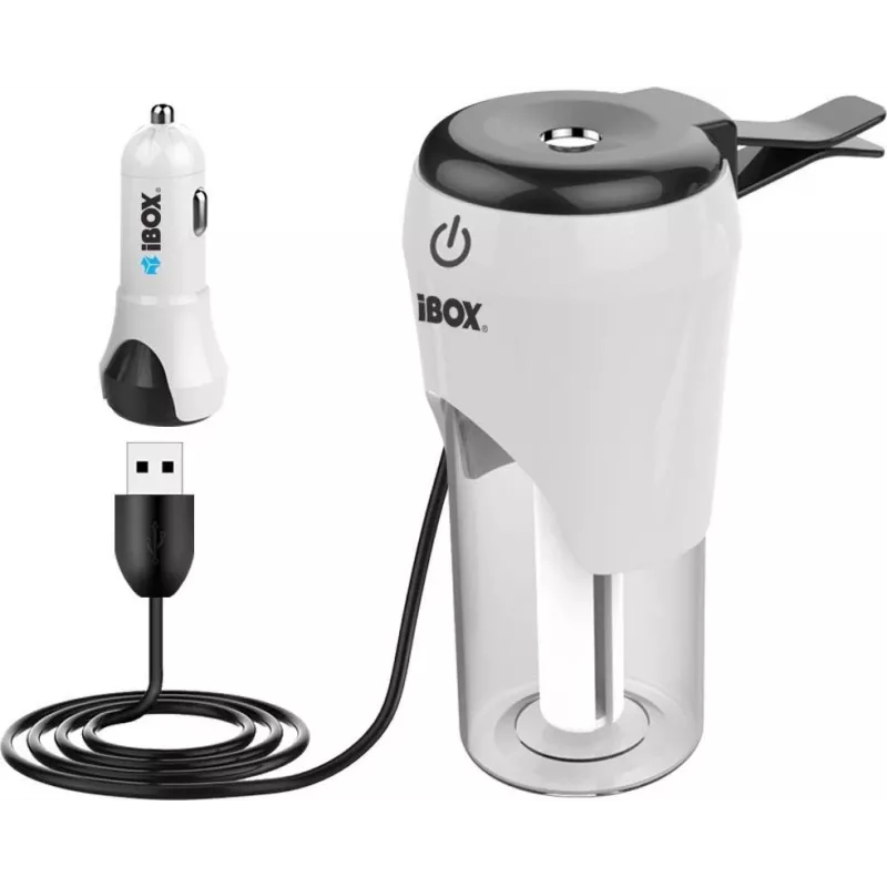 iBox ICCH-01 auto-USB-laturi ilmankostuttimella ja tuoksudiffuusorilla