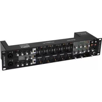 Viihdemikseri Omnitronic EM-550B MK2 5-kanavainen USB-mikseri EQ:lla ja mikrofonituloilla