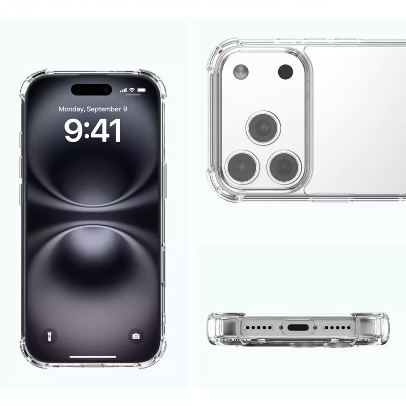 Reunasuojakotelo 4smarts Ibiza Apple iPhone 17 Pro Max 17,5 cm läpinäkyvä