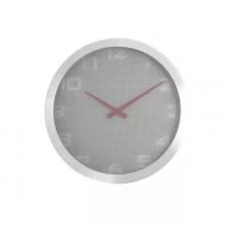 NeXtime kello 3019 Dots, Ø35 cm, seinäkello, harmaa