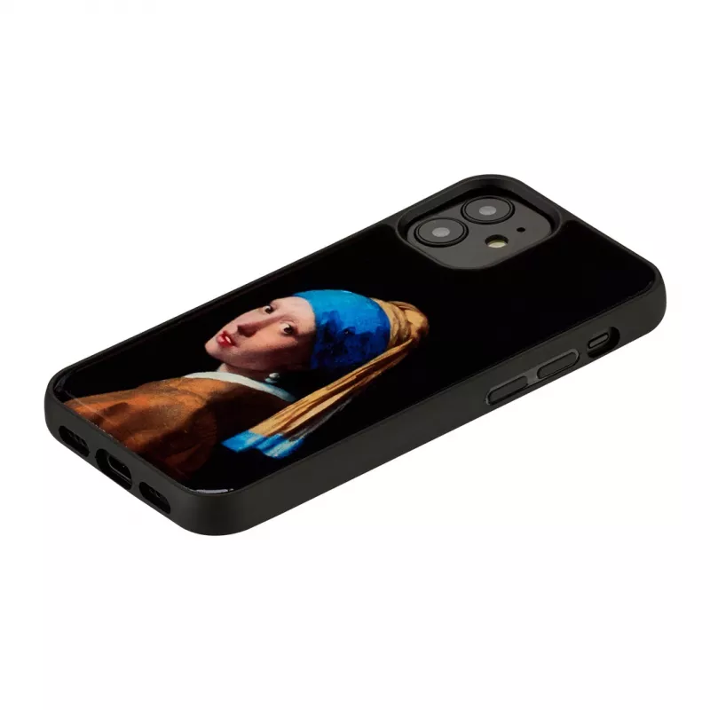 iKins suojakotelo Apple iPhone 12 mini – kuosi: Tyttö ja helmikorvakoru