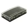 USB-keskitin DeLOCK 4 porttia ulkoinen USB 2.0 480 Mbit/s