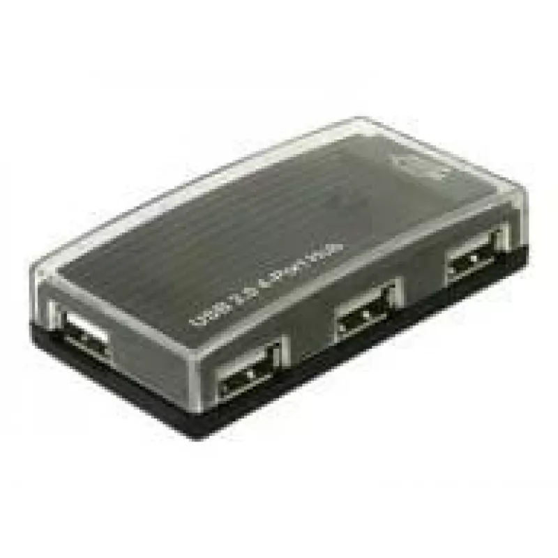 USB-keskitin DeLOCK 4 porttia ulkoinen USB 2.0 480 Mbit/s