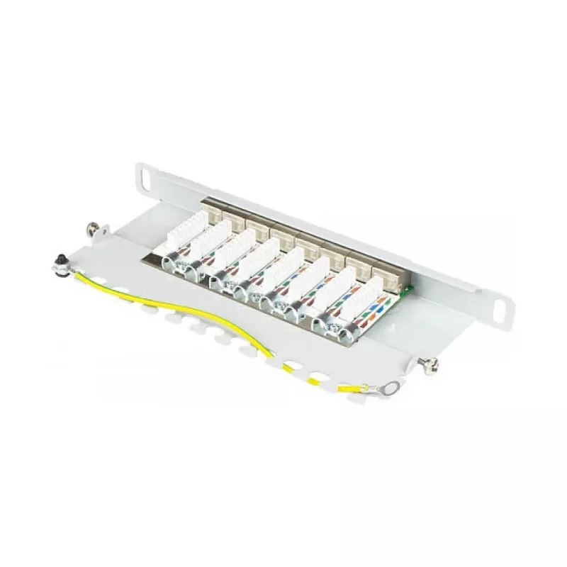 Good Connections Patchpanel 10Cat. 6A 8-P. 0,5HE vaaleanharmaa
