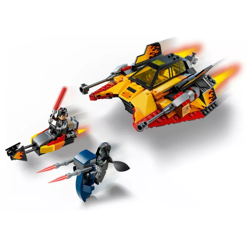 LEGO Star Wars Flame Speeder 75414 lumiajoneuvosarja – 349 osaa, 3 minihahmoa, ikä 7+