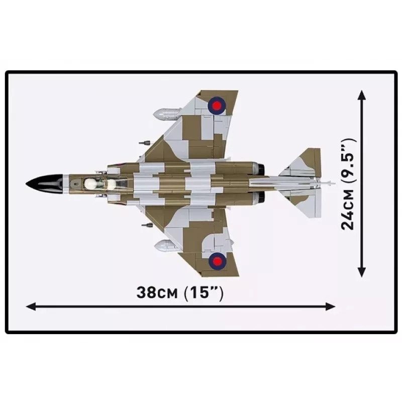 Cobi Blocks F-4M Phantom II sotilaslentokonemalli, 728-osainen rakennussarja
