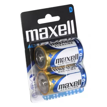 Alkaliparisto kertakäyttöinen MAXELL D 1,5V (sylinterimäinen) – 2 kpl, blisteri