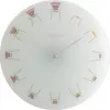 NeXtime kello 8809 Chair, Ø30 cm, seinäkello, valkoinen/monivärinen
