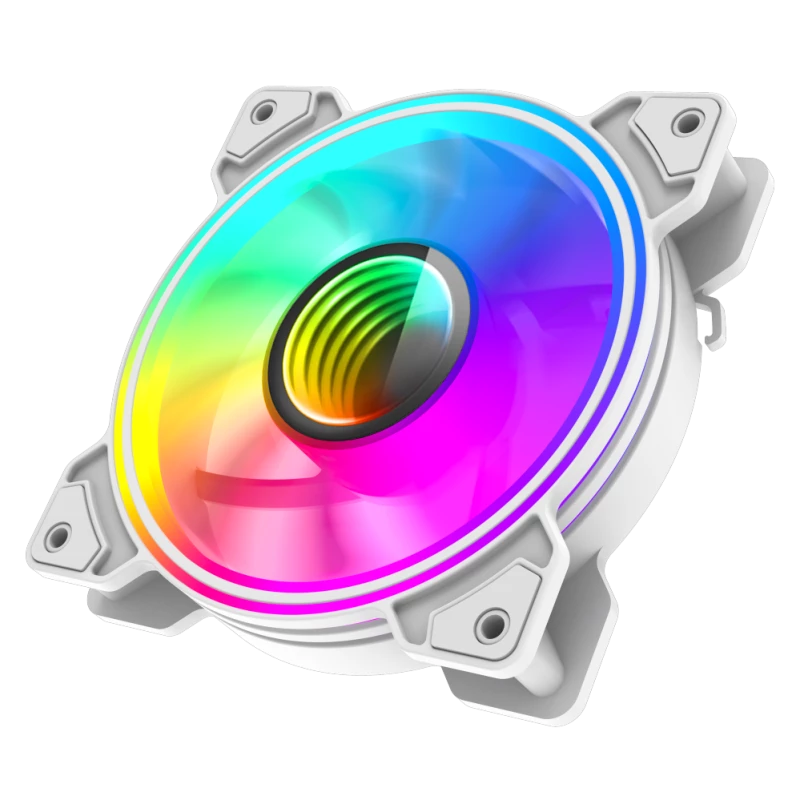 Gamemax | kotelotuuletin | DUAL RING INFINITY | valkoinen