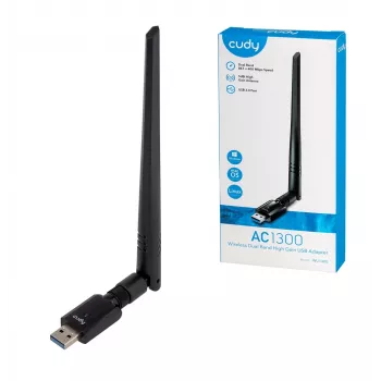 Verkkokortti Cudy WU1400 WLAN 867 Mbit/s USB dualband Wi-Fi 5