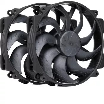 Noctua NF-A14x25r G2 PWM Sx2-PP chromax.musta 140 mm kaksoistuuletinsarja