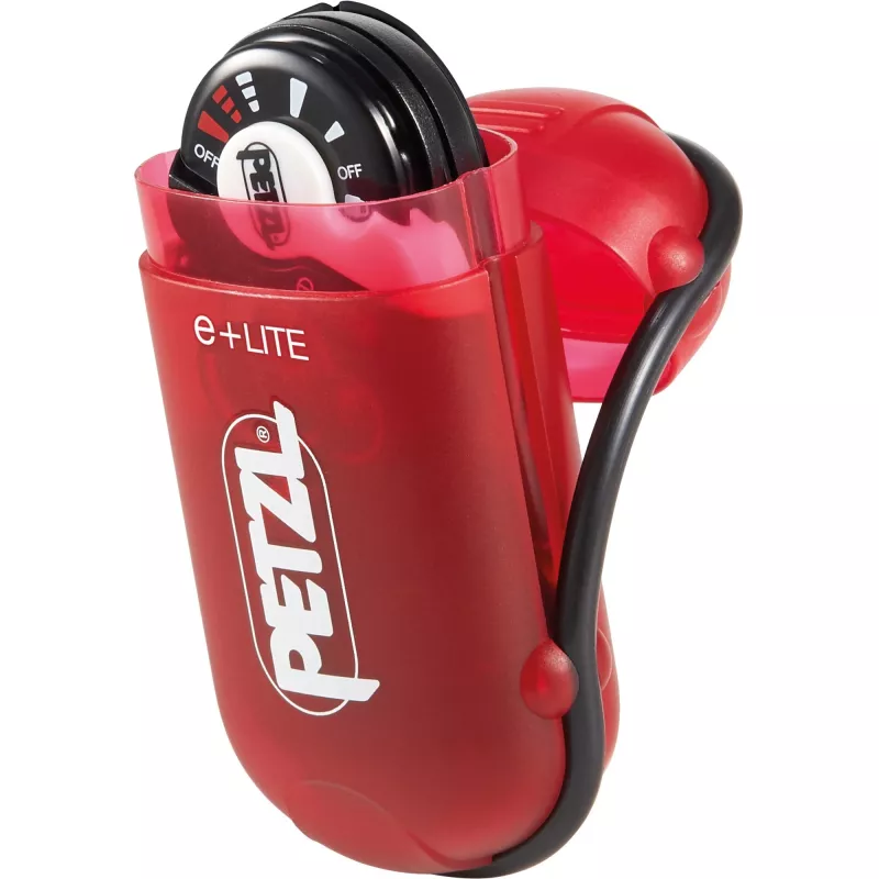 Otsalamppu Petzl e+LITE musta valkoinen