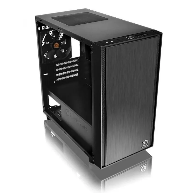 Thermaltake Versa H17 micro tower musta