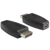 DeLOCK - DisplayPort-sovitin - DisplayPort (uros) Mini DisplayPort (naaras) - musta