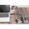 USB-keskitin, Digitus, DA-70235, 4 porttia, USB 3.2 Gen 1, Type-A ja Type-C, 12000 Mbit/s