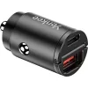 Autolaturi YENKEE CAR 02 Power Delivery 30W USB-A- ja USB-C-liitännöillä