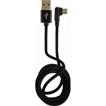LC-POWER kaapeli USB-Micro-1M-2 1 m musta, USB-A → Micro-USB (LC-C-USB-MICRO-1M-2)