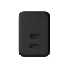 Crong seinälaturi Ultra Compact GaN 35W PD 3.0 2x USB-C (musta)