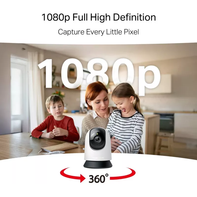 TP-LINK Mercusys MC200 Pan/Tilt kodin WLAN-valvontakamera
