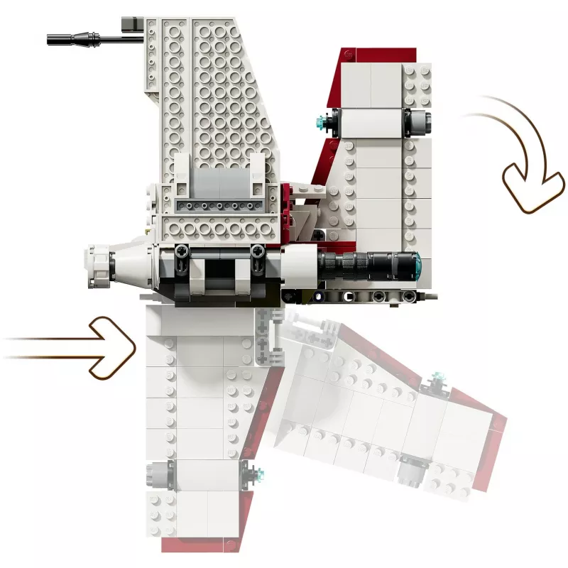 LEGO Star Wars V-19 Torrent Fighter 75432 rakennussarja — 567 osaa, 3 minihahmoa, näyttely- ja leikkimalli
