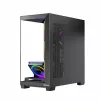 PC-kotelo MODECOM Volcano Stellar 5F ATX Midi Tower, karkaistu lasi, 5 esiasennettua tuuletinta, USB‑C, tukee microATX/ATX, max. GPU 420 mm, CPU-jäähdyttimen korkeus 175 mm