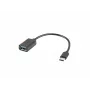 USB-kaapeli Lanberg AD-OTG-UC-01 0,15 m USB 2.0 USB A USB C musta