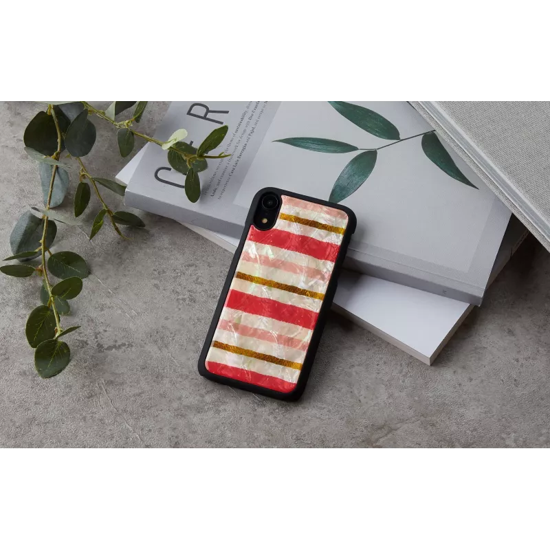 iKins älypuhelinkotelo iPhone XR — short cake -kuvio, musta