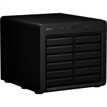 HDD/SSD-kotelo Synology DX1222 12 asemaa 192 TB musta