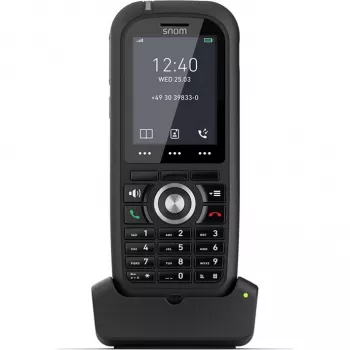 Snom M80 DECT-puhelimen luuri numeronäytöllä musta