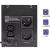Qoltec Monolith 53775 Line-Interactive UPS-laite, 1200 VA (1,2 kVA) / 720 W, AVR, 4 AC-pistorasiaa, musta