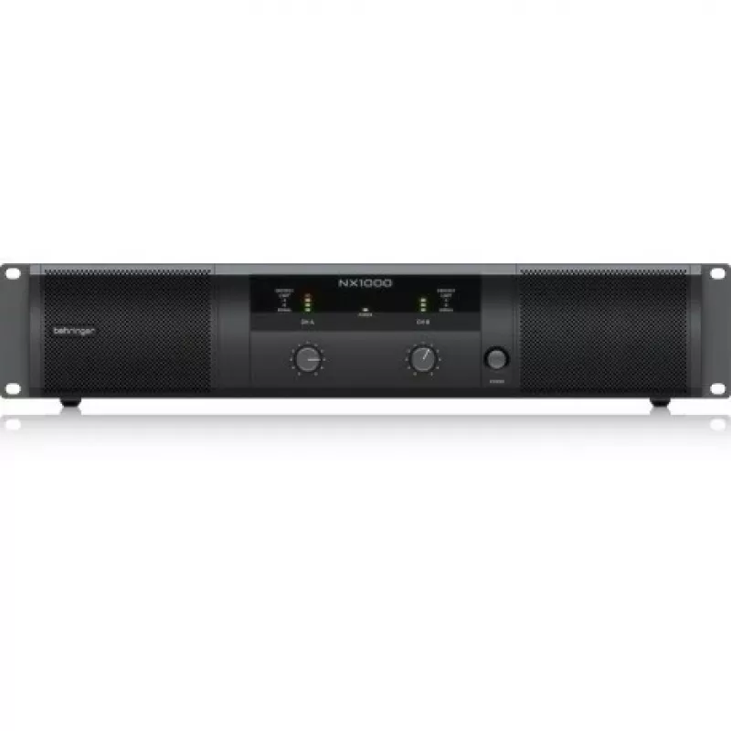 Behringer NX1000 audiovahvistin esiintyminen/näyttämö musta
