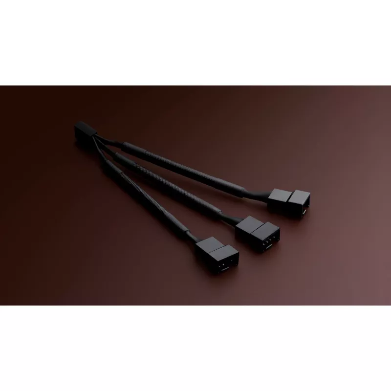 Jakokaapeli NA-SC1 Sx2 musta, 13,5cm, 2 kpl, PWM-tuulettimelle